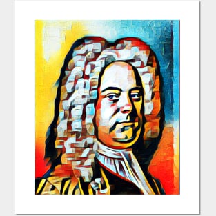 George Frideric Handel Abstract Portrait | George Frideric Handel Artwork 2 Posters and Art